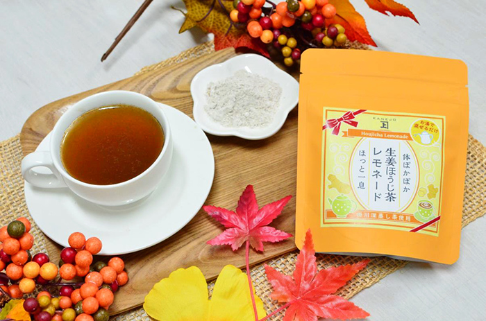 生姜ほうじ茶レモネード